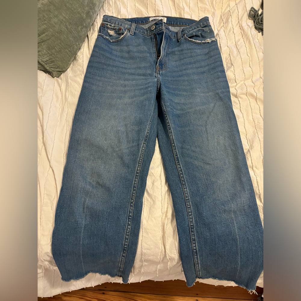 Abercrombie ankle straight ultra high rise jeans 29 8S